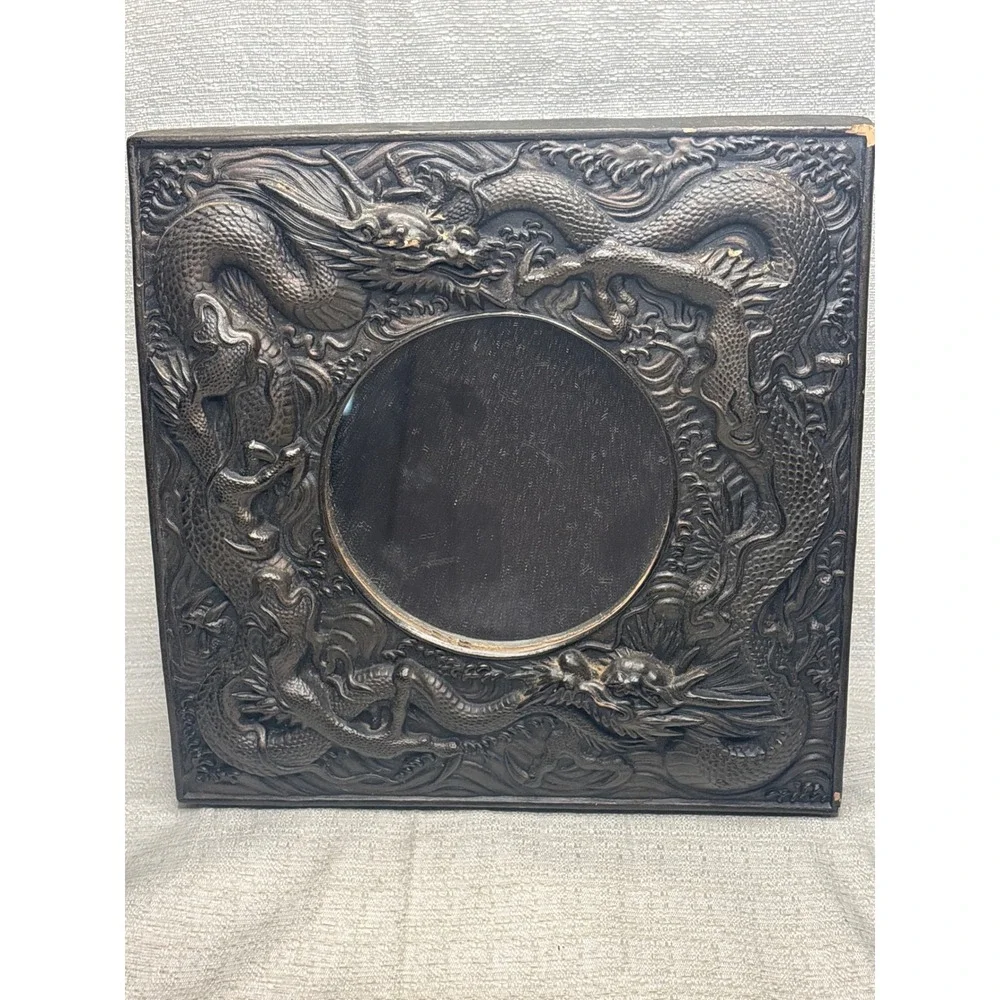 Gargoyles Brooklyn NY Dragon Mirror‎ Wall Decor Asian Art Reproduction Vintage